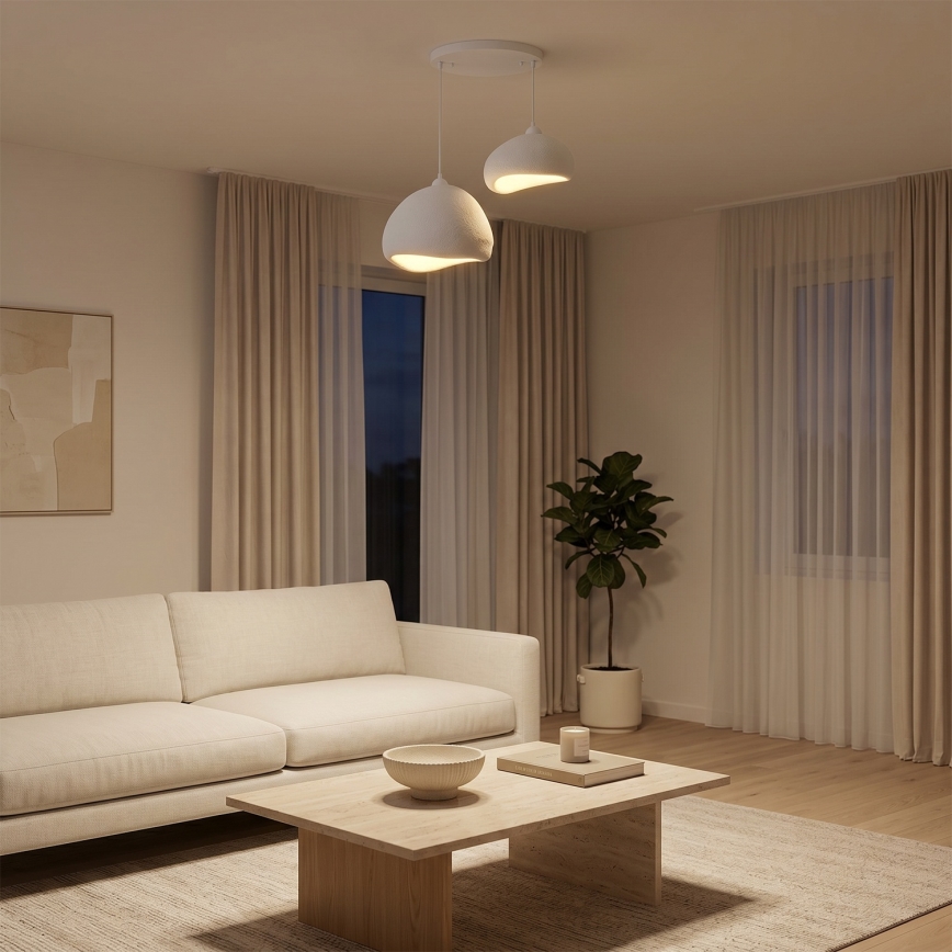 Brilagi - Viseći luster na sajli WABI SABI 2xE27/40W/230V Ø 70 cm bijela