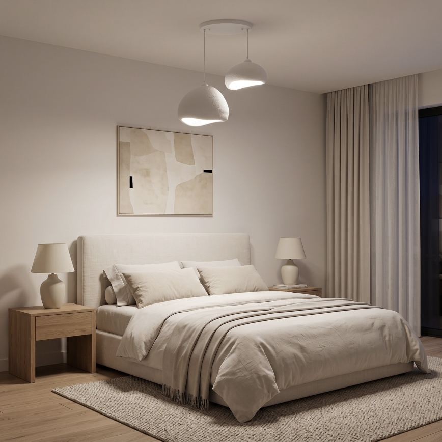 Brilagi - Viseći luster na sajli WABI SABI 2xE27/40W/230V Ø 70 cm bijela