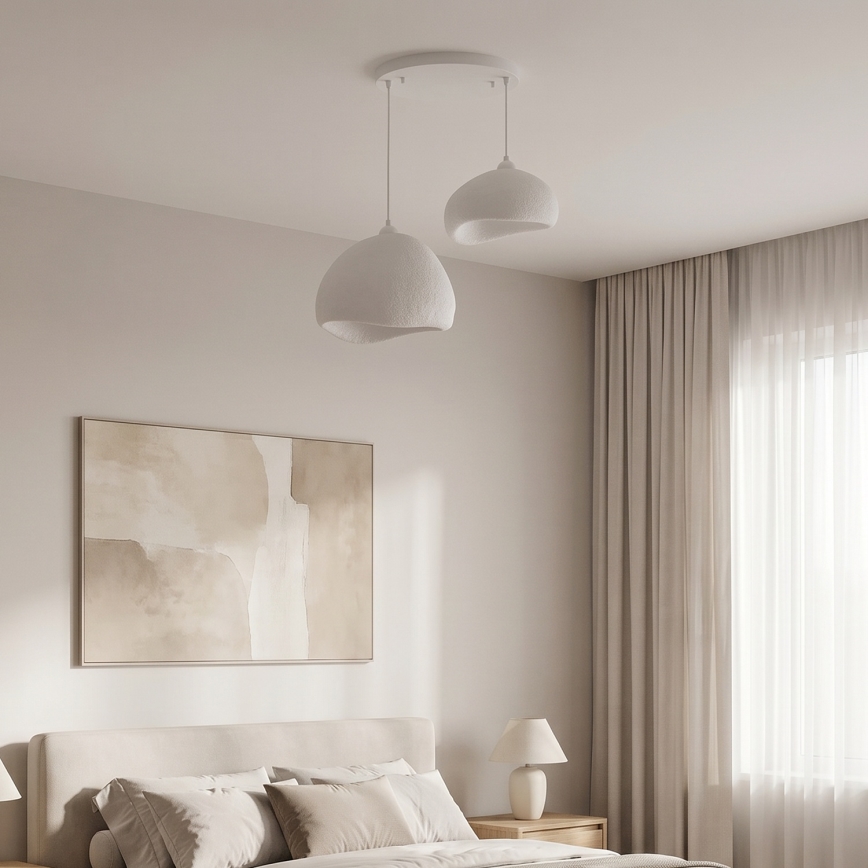 Brilagi - Viseći luster na sajli WABI SABI 2xE27/40W/230V Ø 70 cm bijela