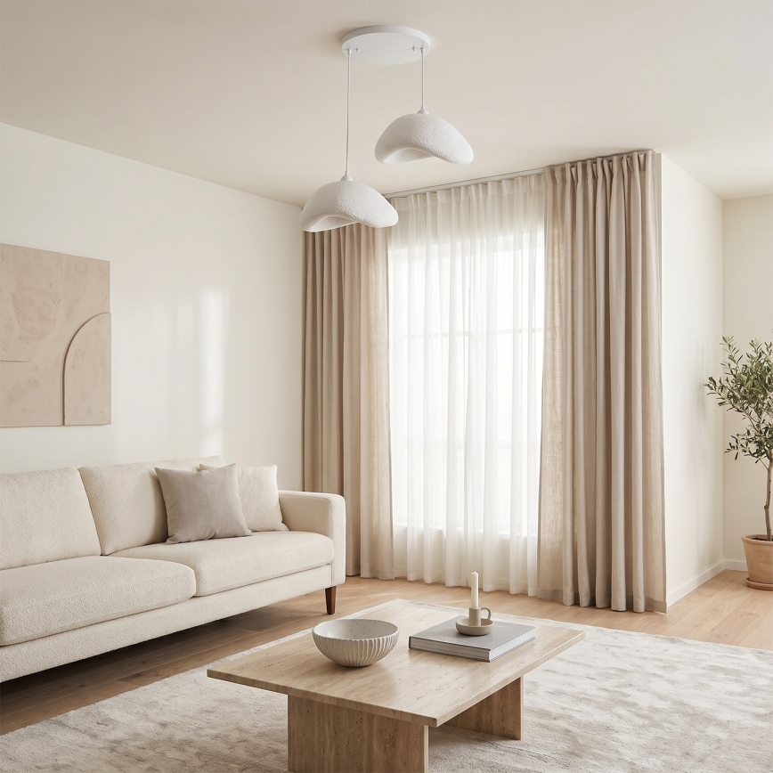 Brilagi - Viseći luster na sajli WABI SABI 2xE27/40W/230V Ø 74 cm bijela