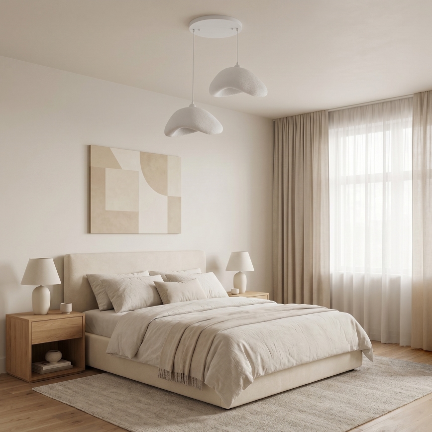 Brilagi - Viseći luster na sajli WABI SABI 2xE27/40W/230V Ø 74 cm bijela