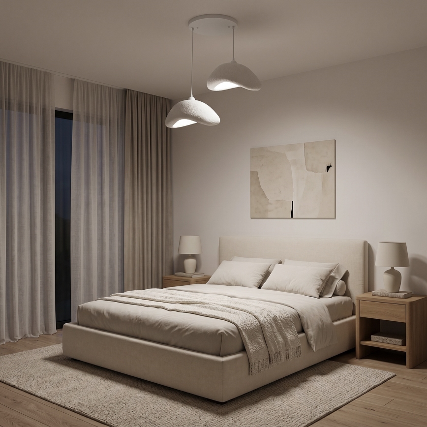 Brilagi - Viseći luster na sajli WABI SABI 2xE27/40W/230V Ø 74 cm bijela