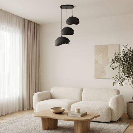 Brilagi - Viseći luster na sajli WABI SABI 3xE27/40W/230V promjer 60 cm crna