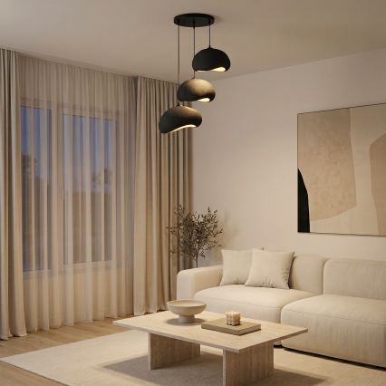 Brilagi - Viseći luster na sajli WABI SABI 3xE27/40W/230V promjer 60 cm crna