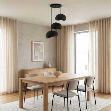 Brilagi - Viseći luster na sajli WABI SABI 3xE27/40W/230V promjer 60 cm crna