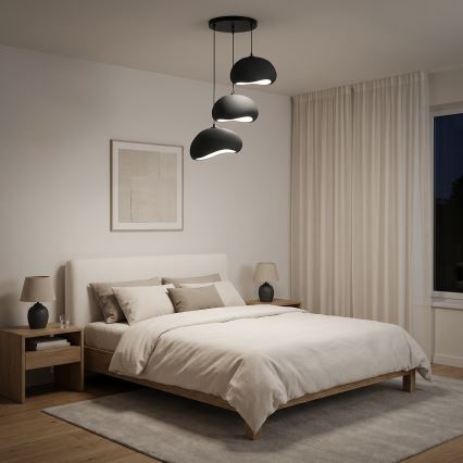 Brilagi - Viseći luster na sajli WABI SABI 3xE27/40W/230V promjer 60 cm crna