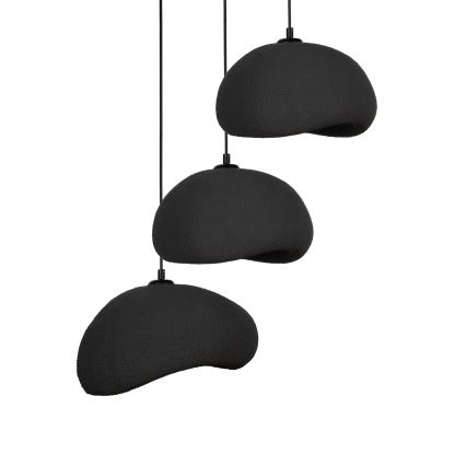 Brilagi - Viseći luster na sajli WABI SABI 3xE27/40W/230V promjer 60 cm crna