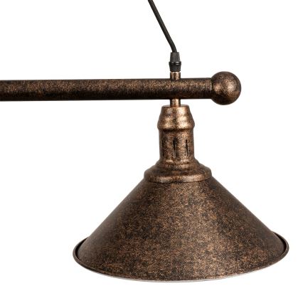 BRILAGI - Viseći luster na užetu FORGE 3xE27/60W/230V bakrena/patina