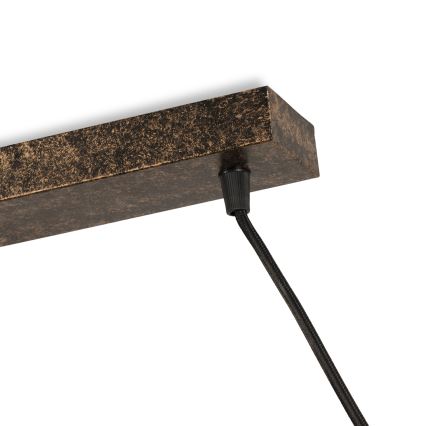 BRILAGI - Viseći luster na užetu FORGE 3xE27/60W/230V bakrena/patina