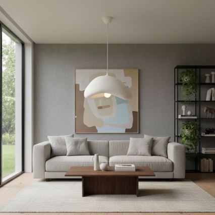 Brilagi - Viseći luster na užetu LUNA 1xE27/40W/230V Ø 42 cm bijela