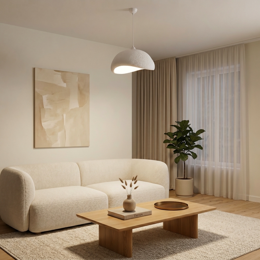 Brilagi - Viseći luster na užetu WABI SABI 1xE27/40W/230V Ø 42 cm bijela