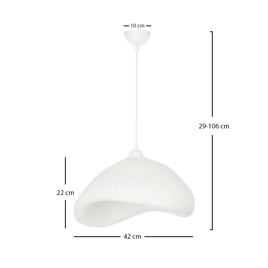 Brilagi - Viseći luster na užetu WABI SABI 1xE27/40W/230V Ø 42 cm bijela