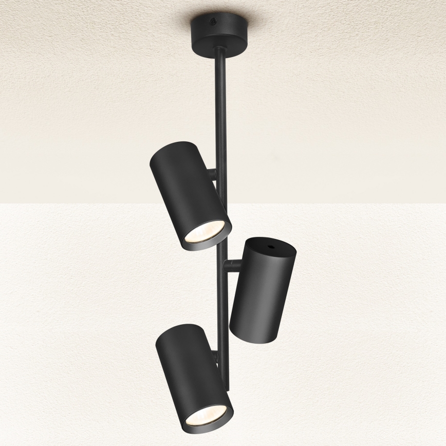 Brilagi - Viseći luster SELE VERTICAL 3xGU10/30W/230V crna