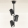 Brilagi - Viseći luster SELE VERTICAL 3xGU10/30W/230V crna