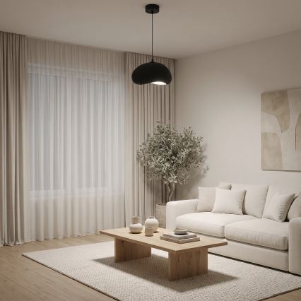 Brilagi - Viseći luster WABI SABI na sajli 1xE27/40W/230V Ø 35 cm crna