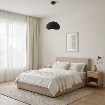 Brilagi - Viseći luster WABI SABI na sajli 1xE27/40W/230V Ø 35 cm crna