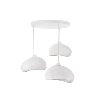 Brilagi - Viseći luster WABI SABI na sajli 3xE27/40W/230V, promjer 60 cm, bijela