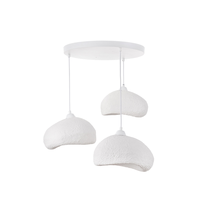 Brilagi - Viseći luster WABI SABI na sajli 3xE27/40W/230V, promjer 60 cm, bijela