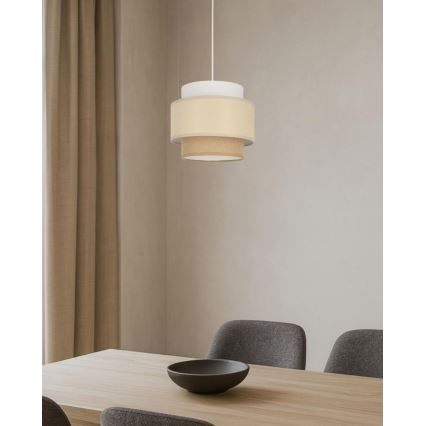 Brilagi - Visilica na kabelu RESNA 1xE27/60W/230V Ø 20 cm krem/bež