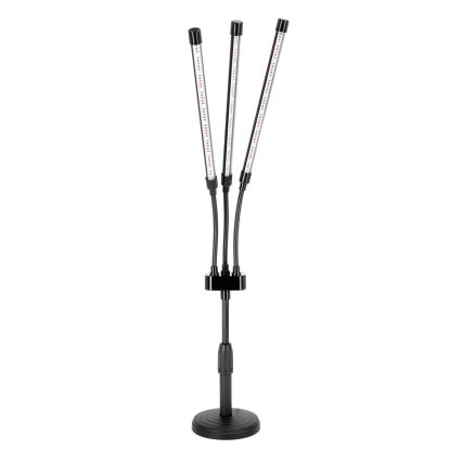 Brilagi - LED podesiva fleksibilna stolna lampa za uzgoj biljaka VITABLOOM 3xLED/10W/230V crna