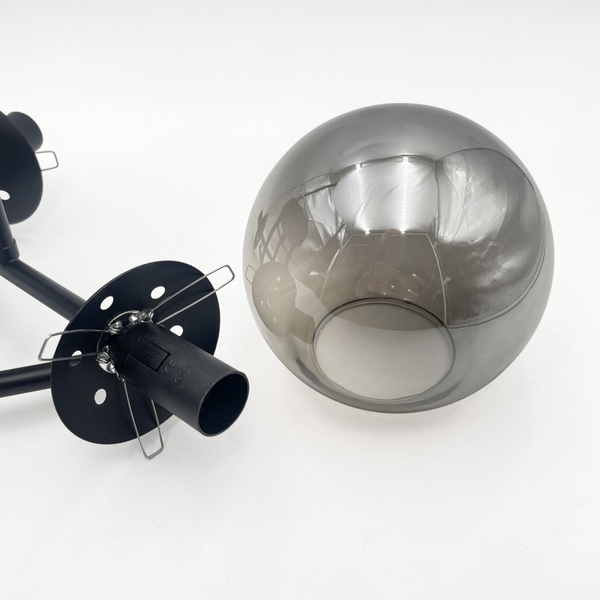 Brilagi - Zamjensko staklo za luster i lampu MALIVA E14, promjer 13 cm, zadimljeno