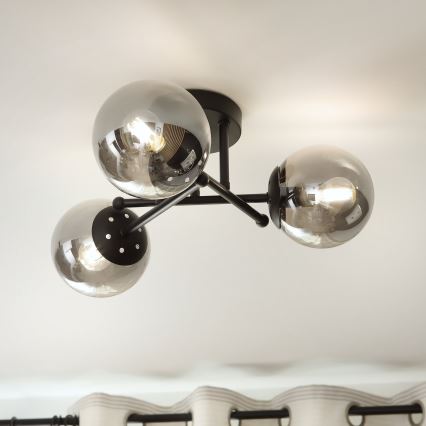 Brilagi - Zamjensko staklo za luster i lampu MALIVA E14, promjer 13 cm, zadimljeno