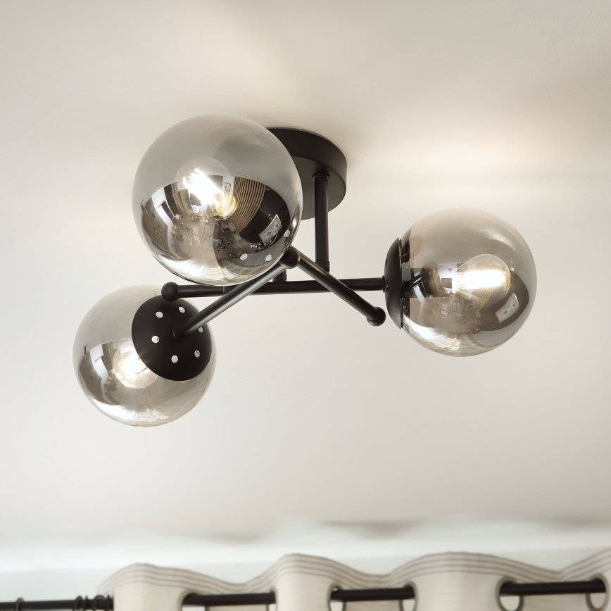 Brilagi - Zamjensko staklo za luster i lampu MALIVA E14, promjer 13 cm, zadimljeno