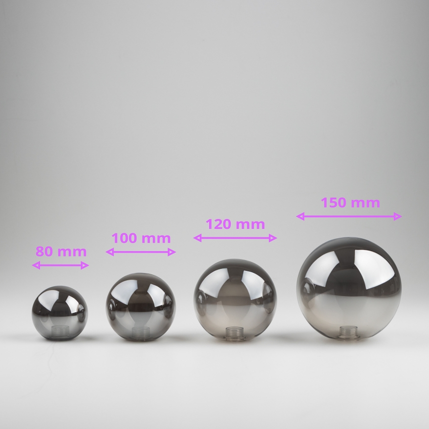 Brilagi - Zamjensko staklo za lustere, zidna svjetiljka i lampu MISTEL, MILLA promjer 10 cm dimno