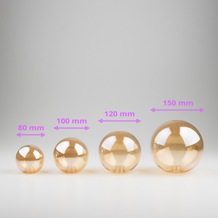 Brilagi - Zamjensko staklo za lustere, zidna svjetla i lampe MISTEL, MILLA promjer 15 cm zlatno