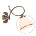 Brilagi - Zamjensko staklo za zidnu lampu i luster FRED E27, promjer 13,5 cm, krem/brončana