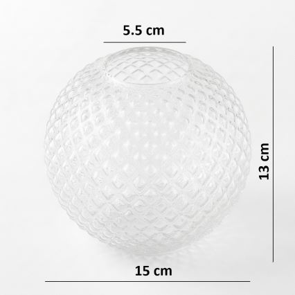 BRILAGI - Zamjensko univerzalno staklo STELLA E27, promjer 15 cm, prozirno/zlatno