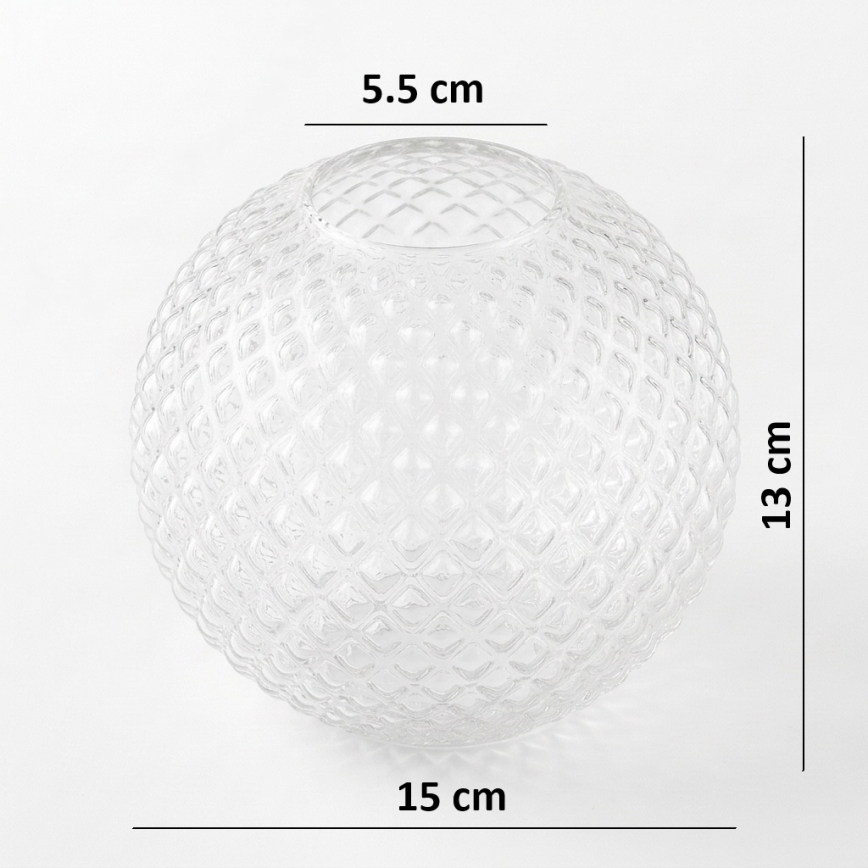 BRILAGI - Zamjensko univerzalno staklo STELLA E27, promjer 15 cm, prozirno/zlatno