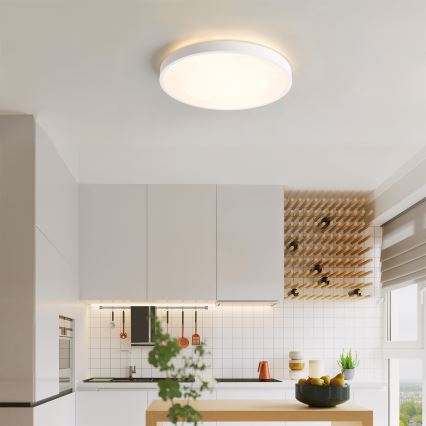 Brilagi - LED stropno svjetlo s mogućnošću prigušivanja GLASS POOL DOUBLE LED/48W/230V 3000-6000K 40 cm bijela + daljinski upravljač