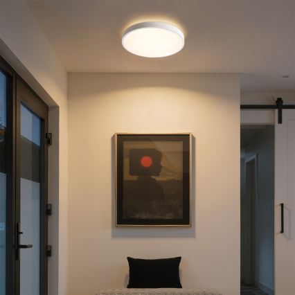 Brilagi - LED stropno svjetlo s mogućnošću prigušivanja GLASS POOL DOUBLE LED/48W/230V 3000-6000K 40 cm bijela + daljinski upravljač