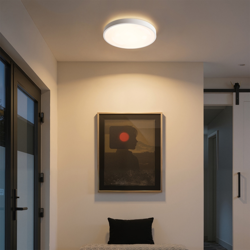 Brilagi - LED stropno svjetlo s mogućnošću prigušivanja GLASS POOL DOUBLE LED/48W/230V 3000-6000K 40 cm bijela + daljinski upravljač