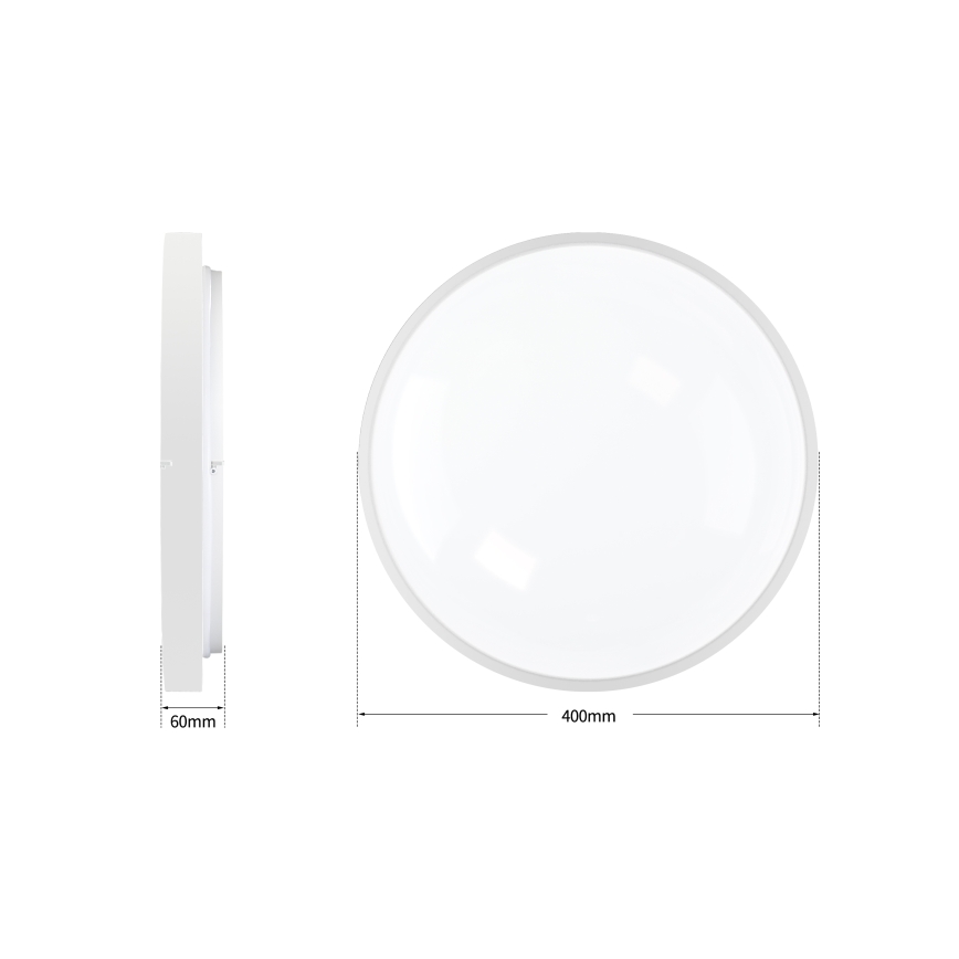 Brilagi - LED stropno svjetlo s mogućnošću prigušivanja GLASS POOL DOUBLE LED/48W/230V 3000-6000K 40 cm bijela + daljinski upravljač