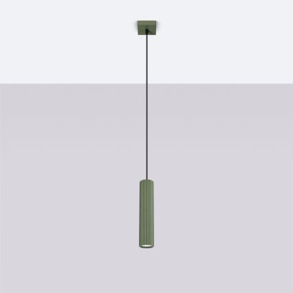 Brilagi - Zeleni luster na sajli CRESTO 1xGU10/10W/230V