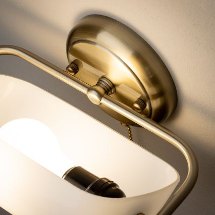 Brilagi - Zidna lampa BANK OFFICE 1xE27/60W/230V mesing/bijela