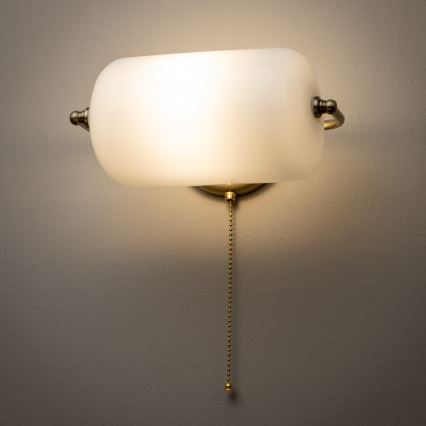 Brilagi - Zidna lampa BANK OFFICE 1xE27/60W/230V mesing/bijela