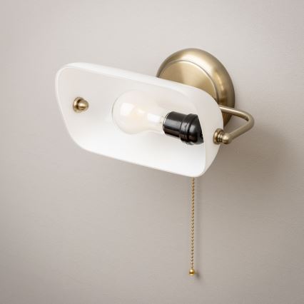 Brilagi - Zidna lampa BANK OFFICE 1xE27/60W/230V mesing/bijela
