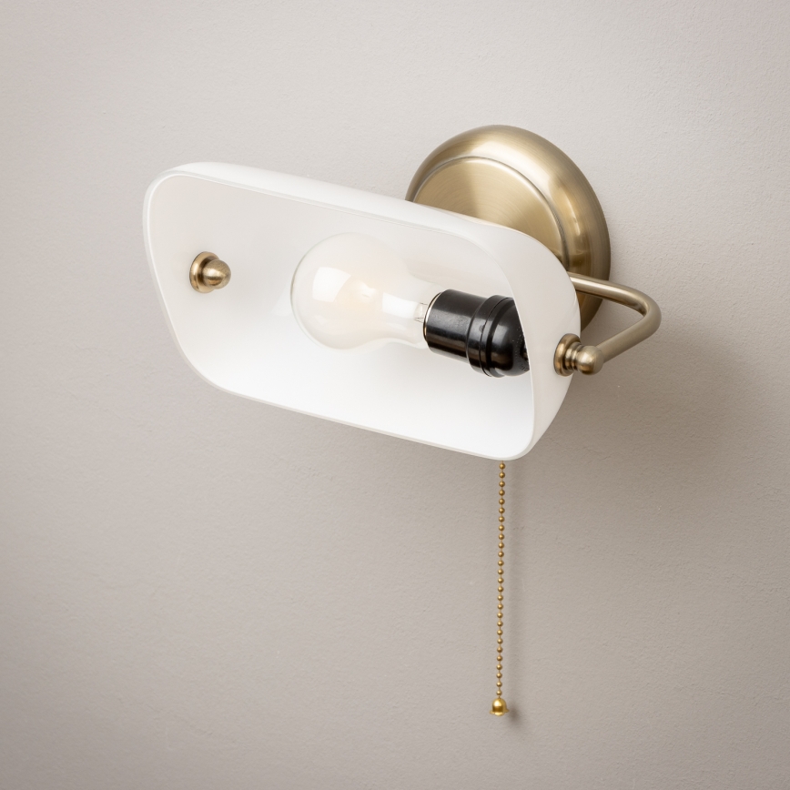 Brilagi - Zidna lampa BANK OFFICE 1xE27/60W/230V mesing/bijela