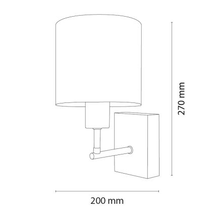 Brilagi - Dječja zidna svjetiljka BOBO WOOD 1xE27/25W/230V hrast/crna/bijela/medvjedići
