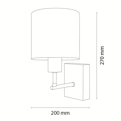 Brilagi - Dječja zidna svjetiljka BOBO WOOD 1xE27/25W/230V hrast/crna/bijela/životinjice