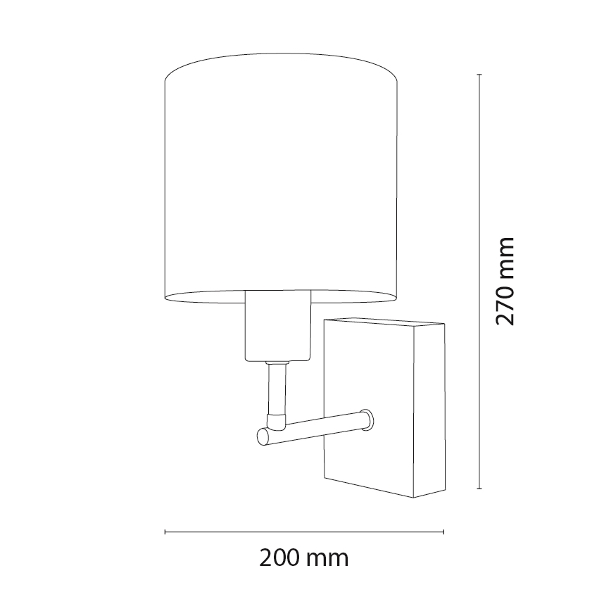 Brilagi - Dječja zidna svjetiljka BOBO WOOD 1xE27/25W/230V hrast/crna/bijela/zečići