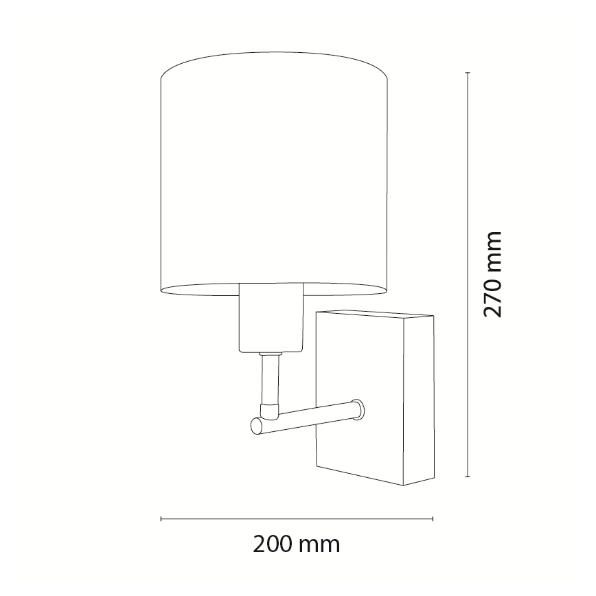 Brilagi - Dječja zidna lampa BOBO WOOD 1xE27/25W/230V hrast/crna/bijela/životinjice