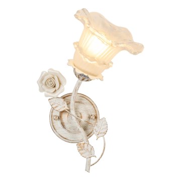 Brilagi - Zidna lampa FLORA 1xE14/60W/230V krem/patina