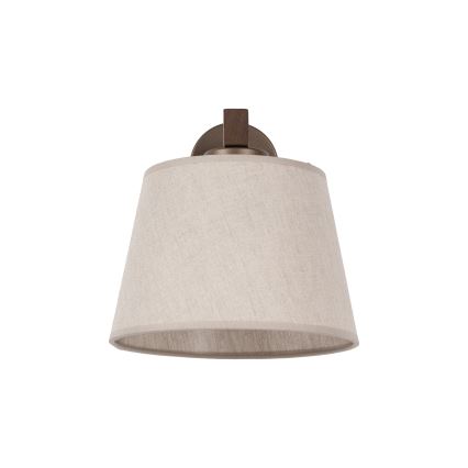 Brilagi - Zidna lampa LATTE 1xE27/60W/230V borovina/bež