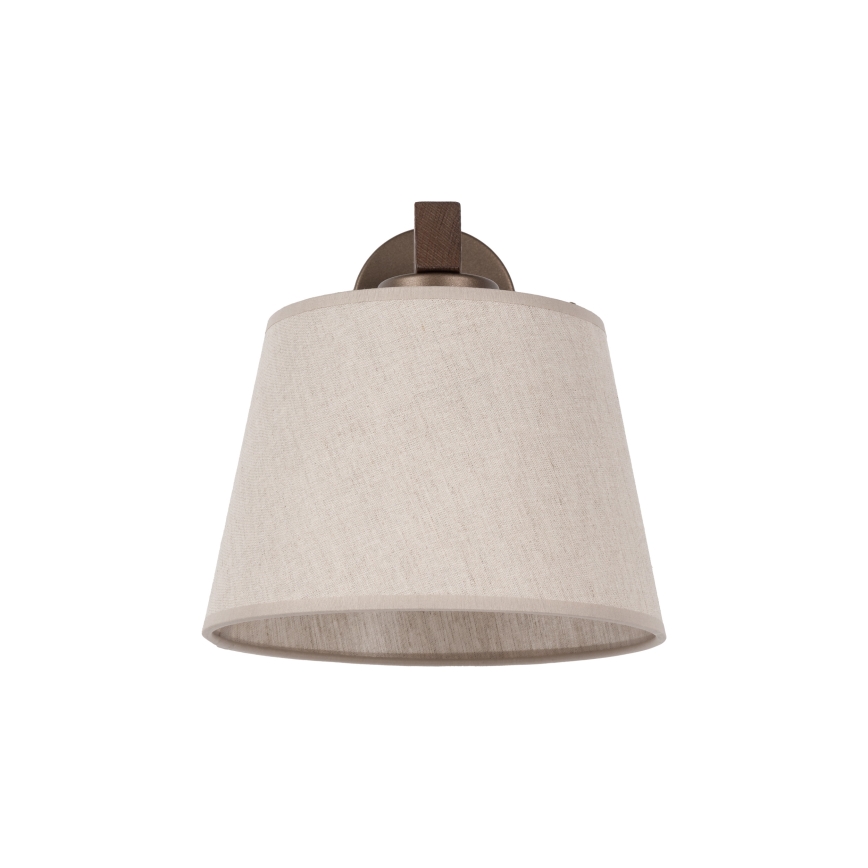 Brilagi - Zidna lampa LATTE 1xE27/60W/230V borovina/bež