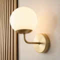 Brilagi - Zidna lampa MALIVA 1xE14/15W/230V zlatna/bijela