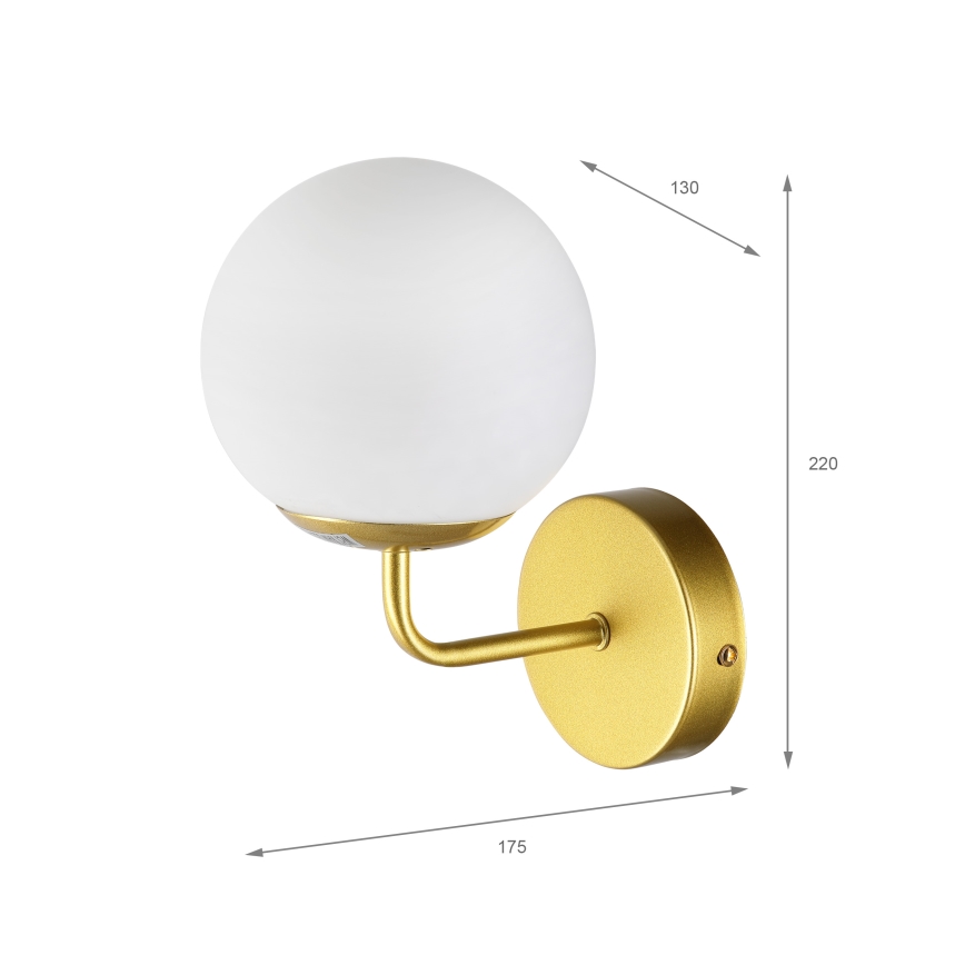 Brilagi - Zidna lampa MALIVA 1xE14/15W/230V zlatna/bijela